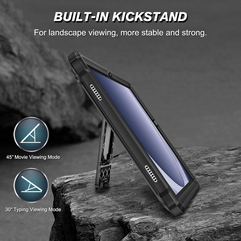 Galaxy Tab A9 Plus 11" Rugged Tuatara Kickstand Case w/ Screen Protector | Fintie