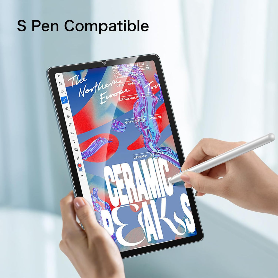 GALAXY Tab S6 Lite, 強化ガラスフィルム, Sペン 2 Pack] Galaxy Tab S6 Lite (2024/2022/2020) Screen Protector