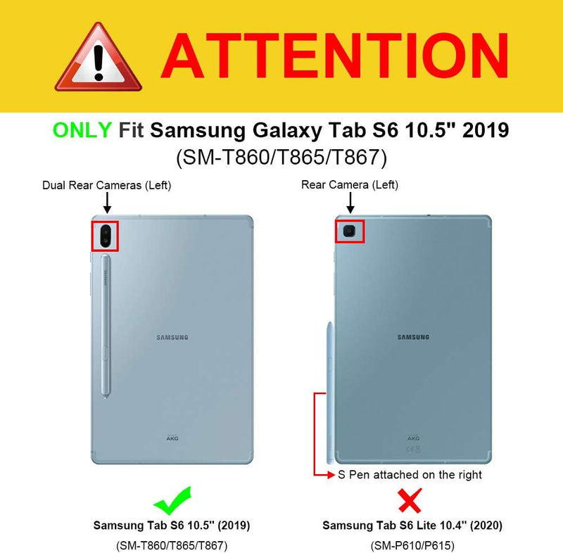 Galaxy Tab S6 10.5" 2019 Tuatara Kickstand Case | Fintie