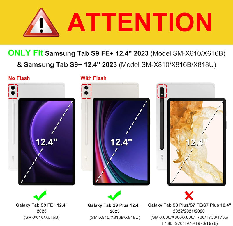 Galaxy Tab S10+/ Tab S9+ / Tab S9 FE+ 12.4" Tuatara Shockproof Case | Fintie