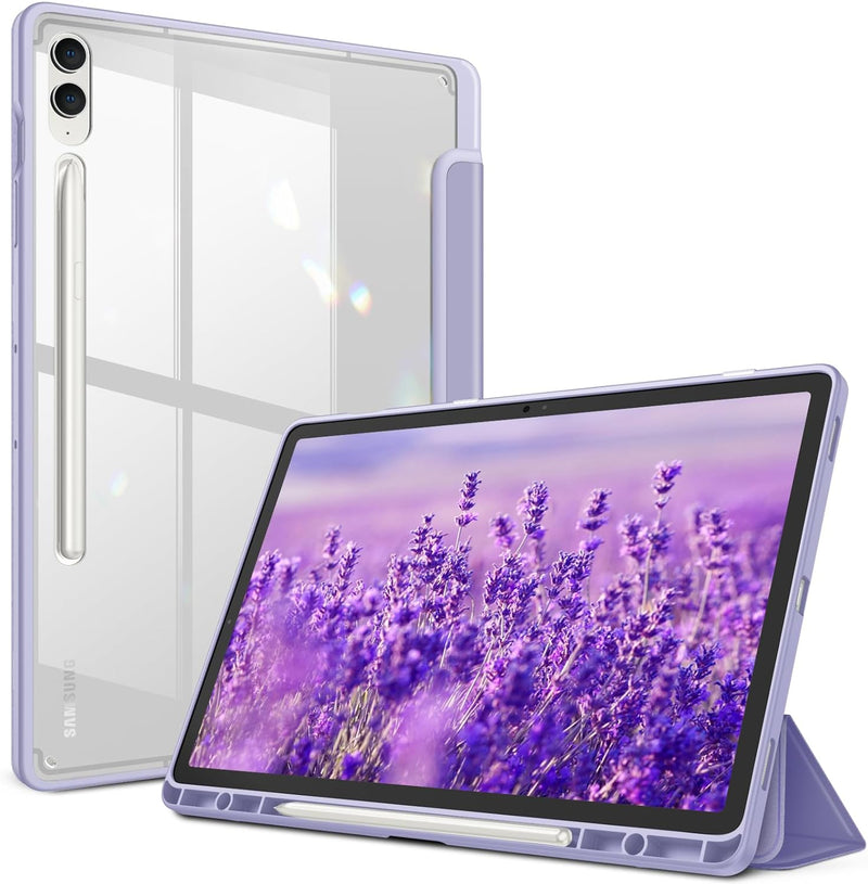 Galaxy Tab S10+ / Tab S9+ / Tab S9 FE+ Hybrid Slim Case w/ Upgraded S Pen Slot | Fintie