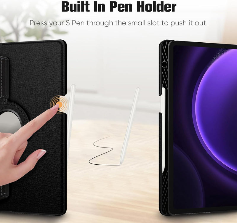 Galaxy Tab S9 FE Plus 360-Degree Rotating Case w/ Pen Holder | Fintie