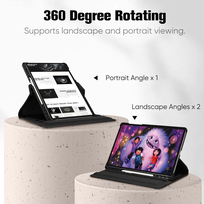 Galaxy Tab S9 FE Plus 360-Degree Rotating Case w/ Pen Holder | Fintie
