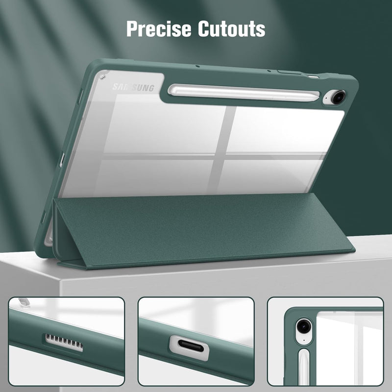 Galaxy Tab S10 FE/Tab S9 FE 10.9"/Tab S9 11" Hybrid Slim Case w/ Pencil Holder | Fintie