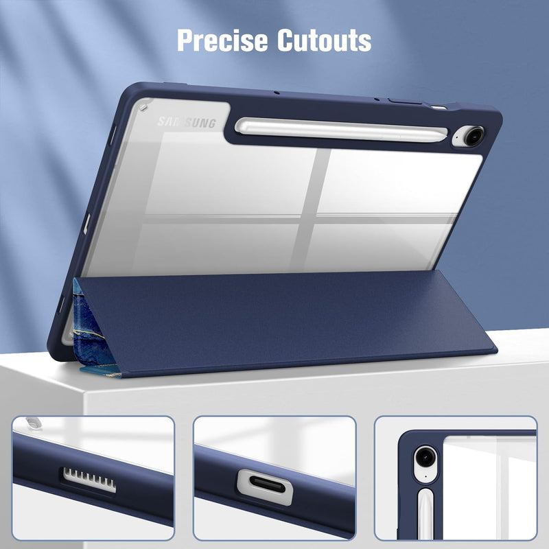 Galaxy Tab S9 11-inch / Tab S9 FE 10.9-inch Hybrid Slim Case w/ Pencil Holder | Fintie