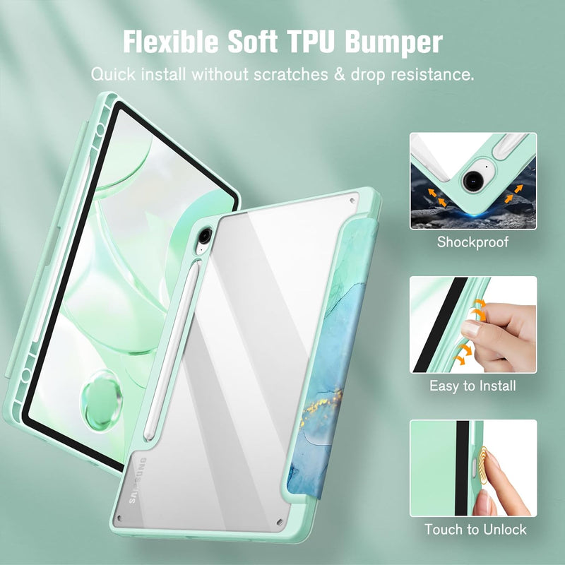 Galaxy Tab S10 FE/Tab S9 FE 10.9"/Tab S9 11" Hybrid Slim Case w/ Pencil Holder | Fintie