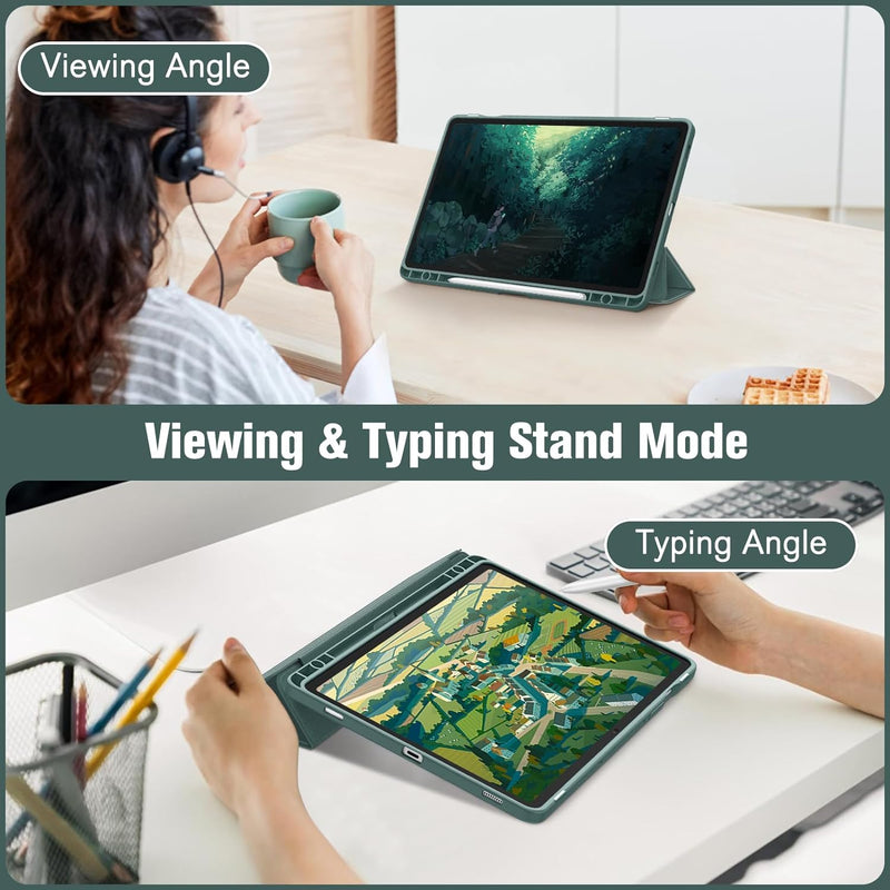 Galaxy Tab S10 FE/Tab S9 FE 10.9"/Tab S9 11" Hybrid Slim Case w/ Pencil Holder | Fintie