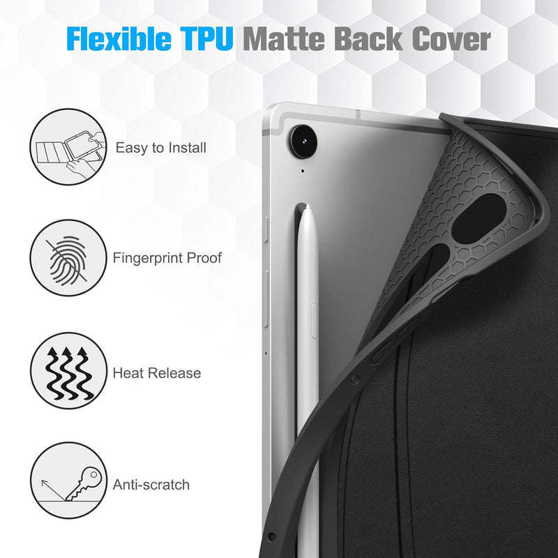 Galaxy Tab S9 11-Inch/ Tab S9 FE 10.9-Inch Multi-Angle Viewing Rugged Case | Fintie