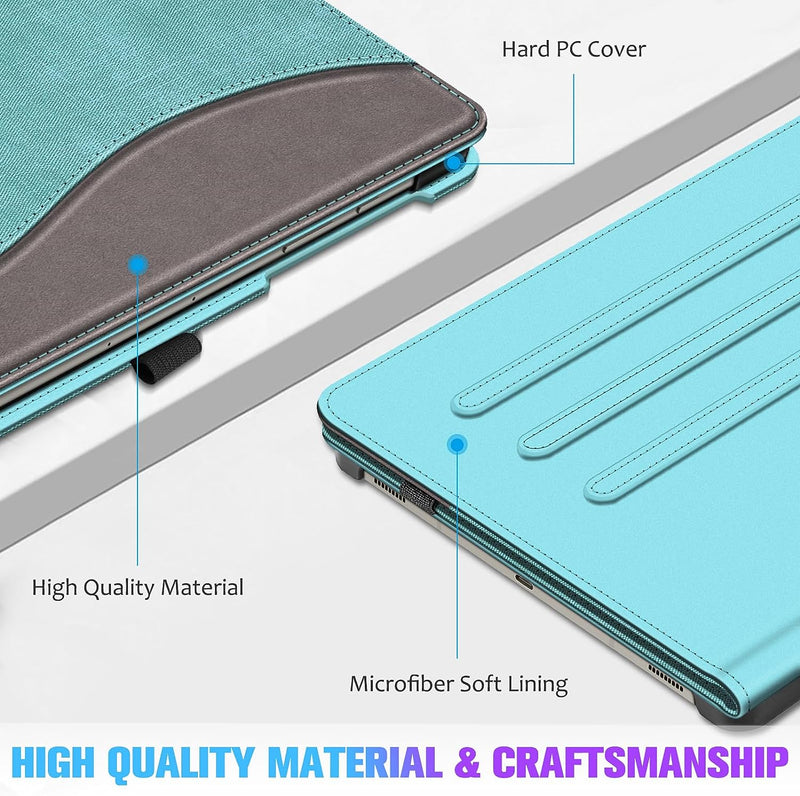 Galaxy Tab S9 Plus 12.4" Multi-Angle Case w/ Elastic Band | Fintie