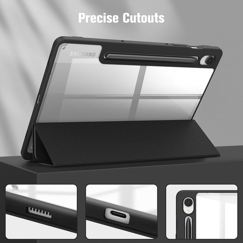 Galaxy Tab S10 FE/Tab S9 FE 10.9"/Tab S9 11" Hybrid Slim Case w/ Pencil Holder | Fintie