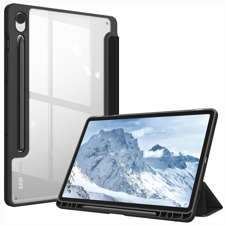 Galaxy Tab S10 FE/Tab S9 FE 10.9"/Tab S9 11" Hybrid Slim Case w/ Pencil Holder | Fintie