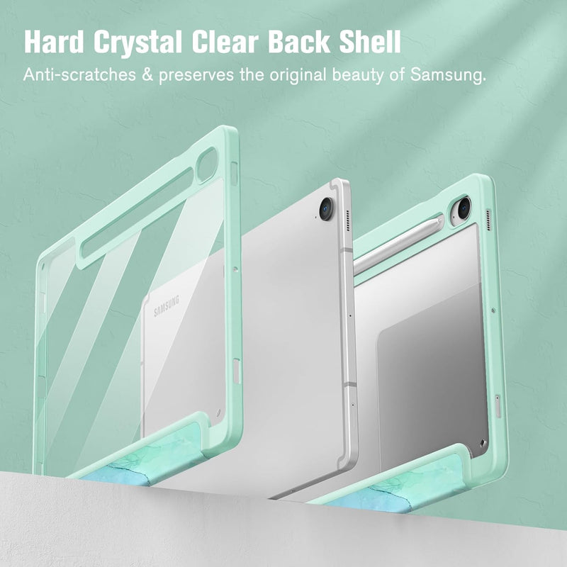 Galaxy Tab S10 FE/Tab S9 FE 10.9"/Tab S9 11" Hybrid Slim Case w/ Pencil Holder | Fintie