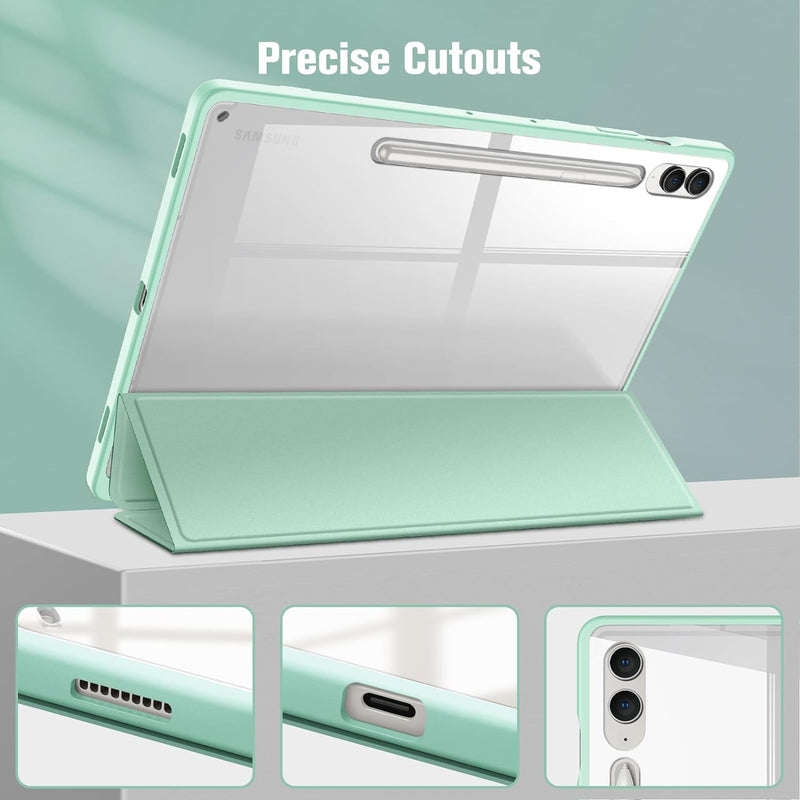 Galaxy Tab S10+ / Tab S9+ / Tab S9 FE+ Hybrid Slim Case w/ Upgraded S Pen Slot | Fintie