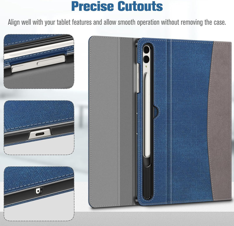 Galaxy Tab S9 Plus Multi-Angle Case w/ Magnetic Closure | Fintie