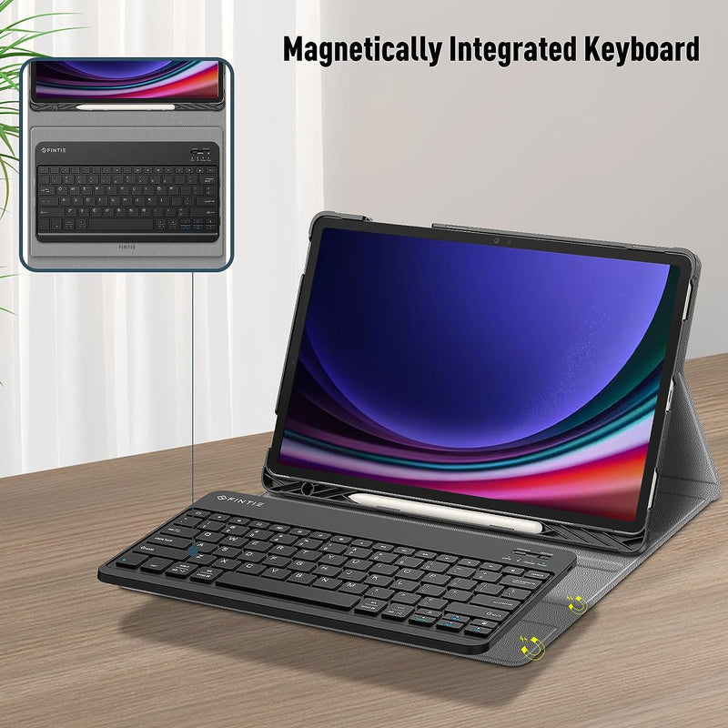 Galaxy Tab S10 Plus (2024)/ Tab S9 Plus (2023) Keyboard Case w/ S Pen Holder | Fintie