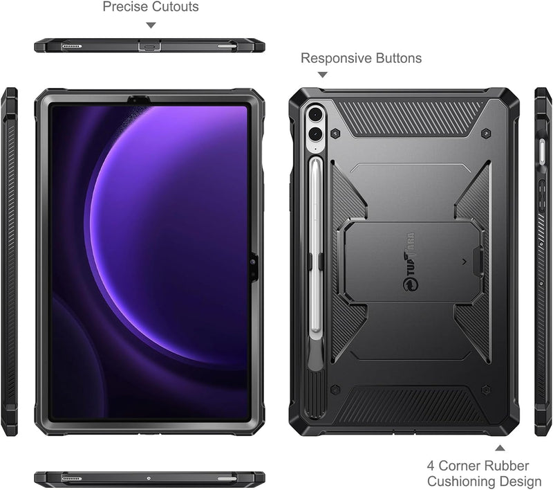 Galaxy Tab S9+ / Tab S9 FE+ 12.4" Tuatara Shockproof Case | Fintie
