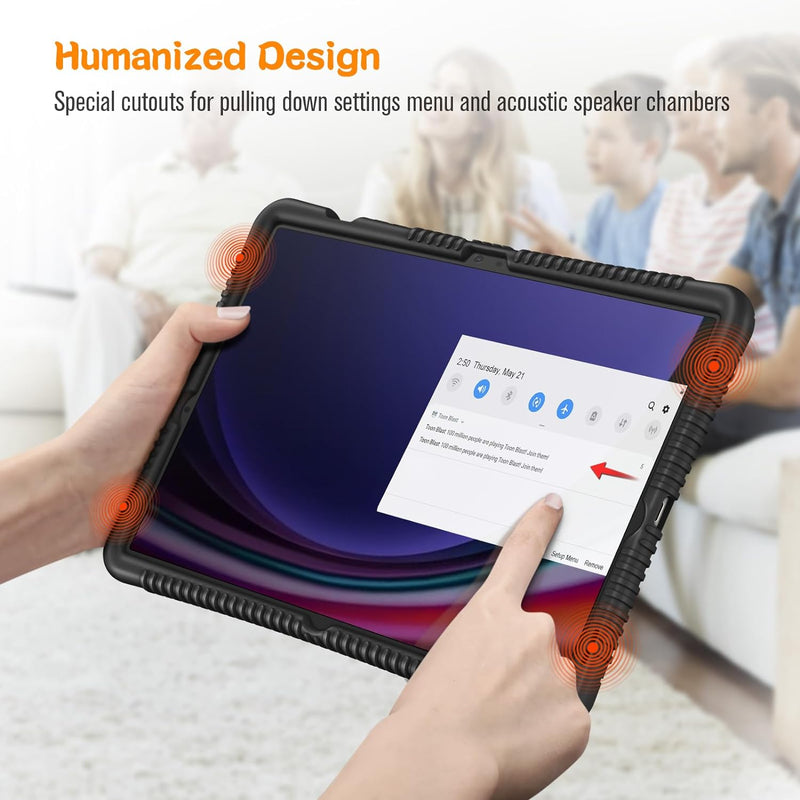 Galaxy Tab S10+/ Tab S9+ / Tab S9 FE+ 12.4-inch Soft Silicone Case | Fintie