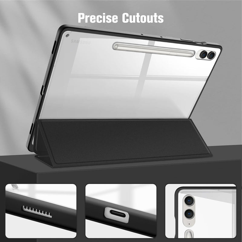 Galaxy Tab S10+ / Tab S9+ / Tab S9 FE+ Hybrid Slim Case w/ Upgraded S Pen Slot | Fintie