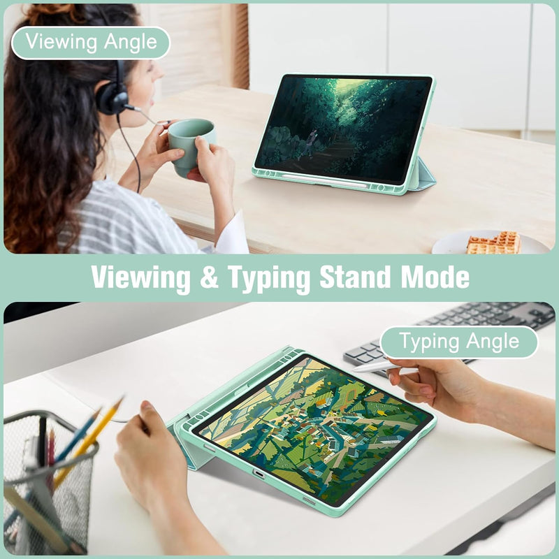 Galaxy Tab S10 FE/Tab S9 FE 10.9"/Tab S9 11" Hybrid Slim Case w/ Pencil Holder | Fintie