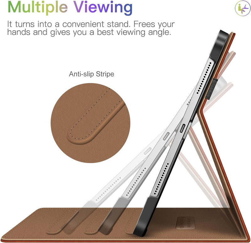 iPad Pro 11 2024 multiple stand case in brown