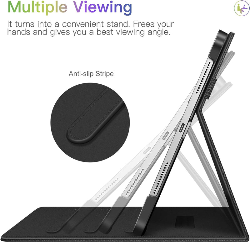 iPad Pro 11 2024 multiple stand case in black