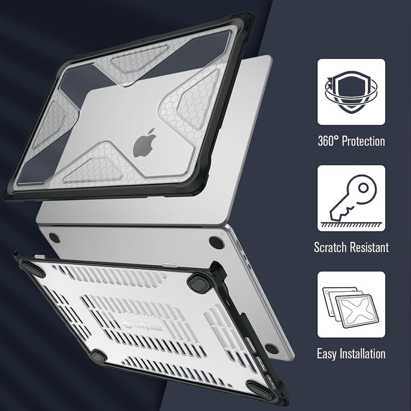 MacBook Air 15.3" (M4/M3/M2, A3241/A3114/A2941) Heavy-Duty Rugged Case | Fintie