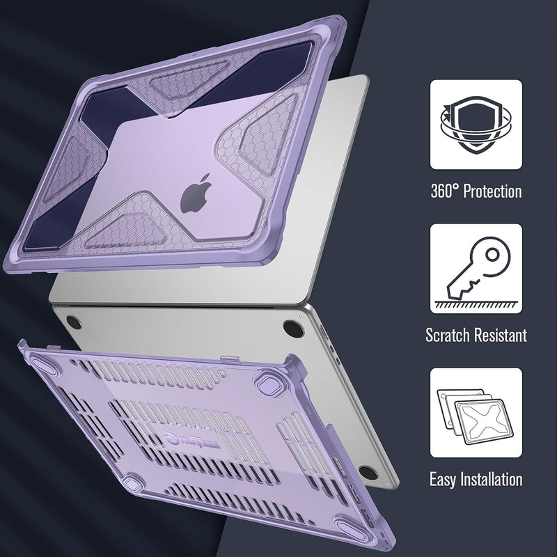 MacBook Air 15.3" (M4/M3/M2, A3241/A3114/A2941) Heavy-Duty Rugged Case | Fintie