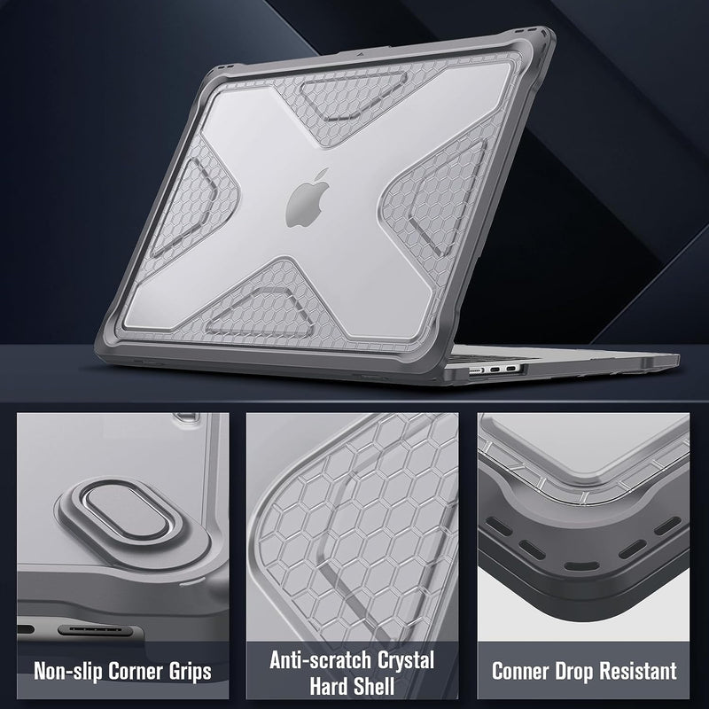 MacBook Air 15.3" (M4/M3/M2, A3241/A3114/A2941) Heavy-Duty Rugged Case | Fintie