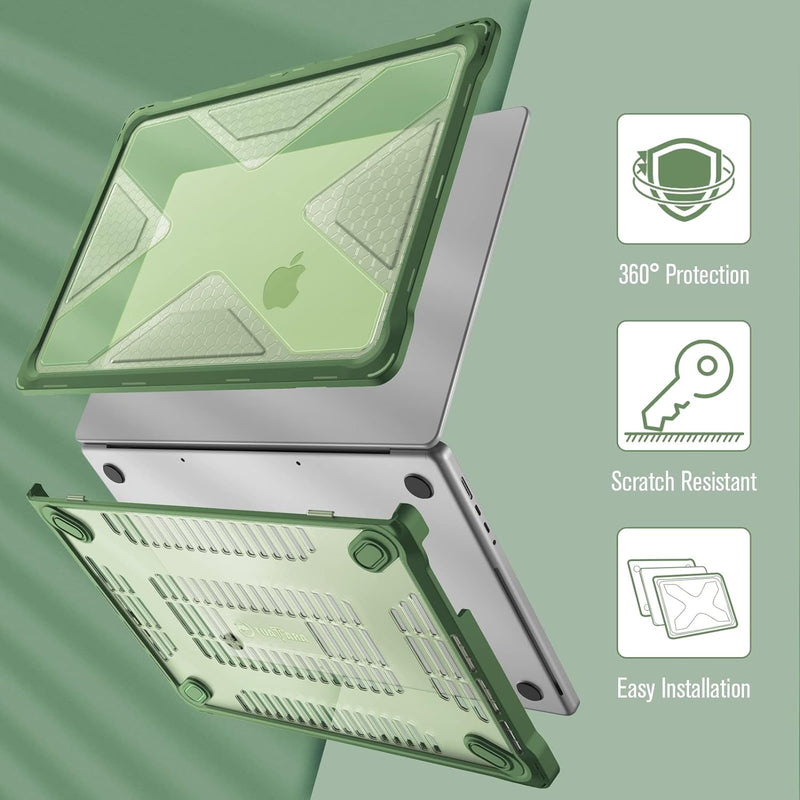 MacBook Pro 16-inch (M4/M3/M2/M1 Chip, 2024/2023/2021) Heavy-Duty Rugged Case | Fintie