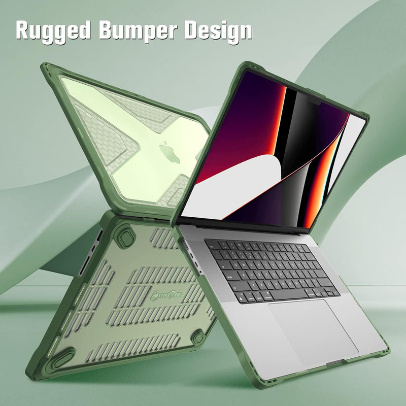 MacBook Pro 16-inch (M4/M3/M2/M1 Chip, 2024/2023/2021) Heavy-Duty Rugged Case | Fintie