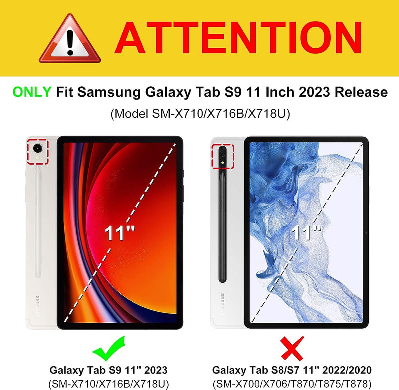 Galaxy Tab S9 11-inch Multi-Angle Case w/ Magnetic Closure | Fintie