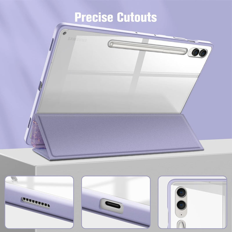 Galaxy Tab S10+ / Tab S9+ / Tab S9 FE+ Hybrid Slim Case w/ Upgraded S Pen Slot | Fintie