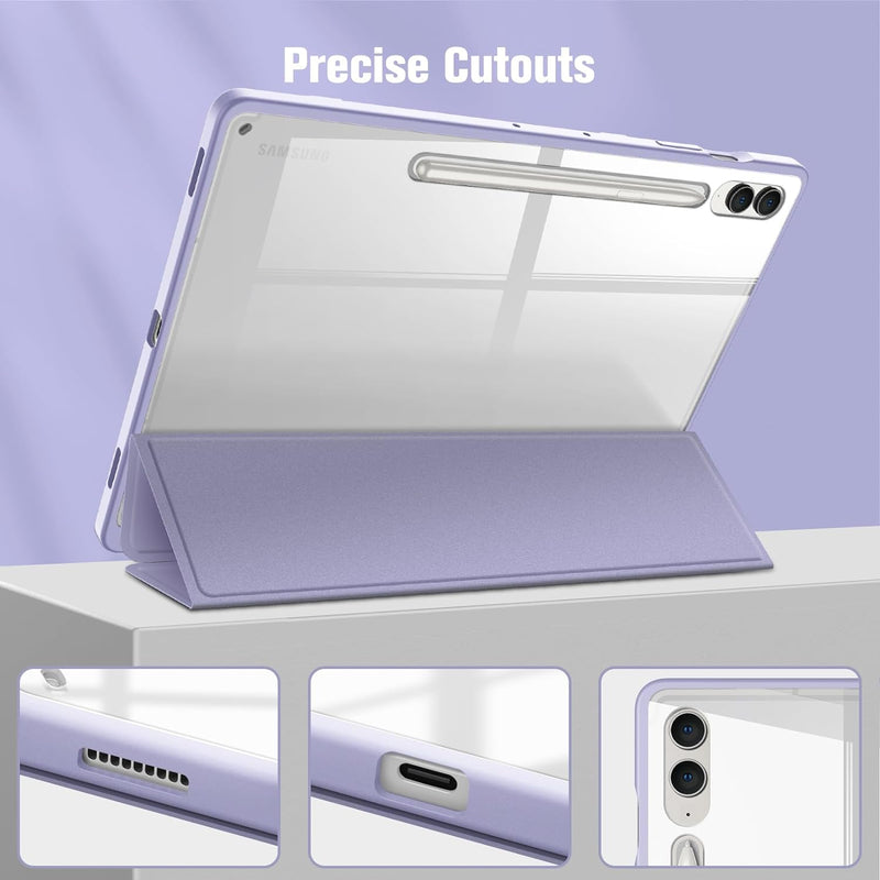 Galaxy Tab S10+ / Tab S9+ / Tab S9 FE+ Hybrid Slim Case w/ Upgraded S Pen Slot | Fintie