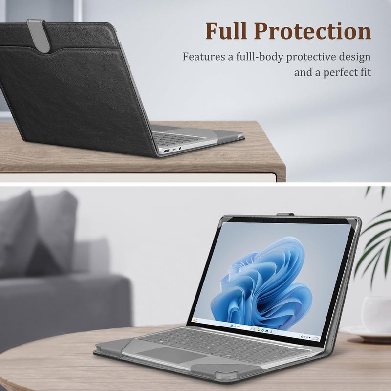 Surface Laptop Go 12.4" PU Leather Sleeve Case | Fintie