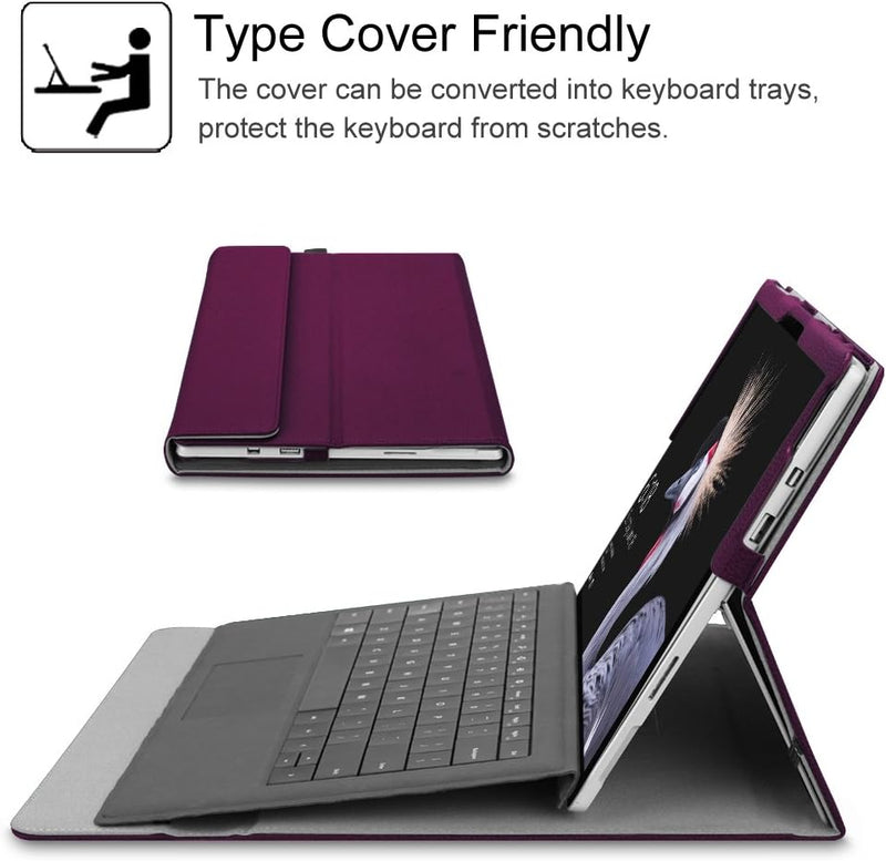 Surface Pro 7+/Pro 7/6/5/4/3 Multiple Angle Viewing Portfolio Business Case | Fintie