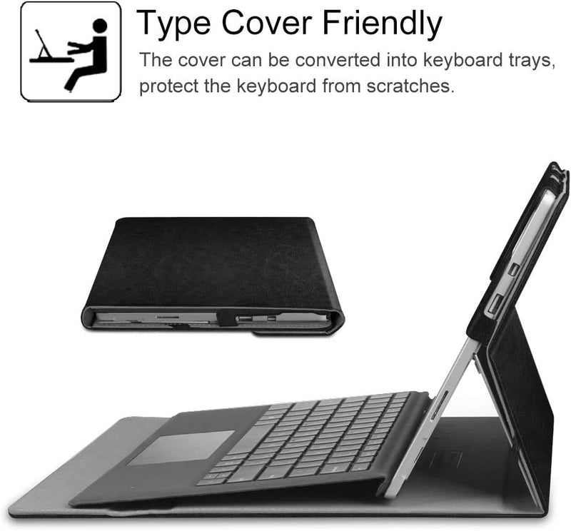 Surface Pro 7+/Pro 7/6/5/4/3 Multiple Angle Viewing Portfolio Business Case | Fintie