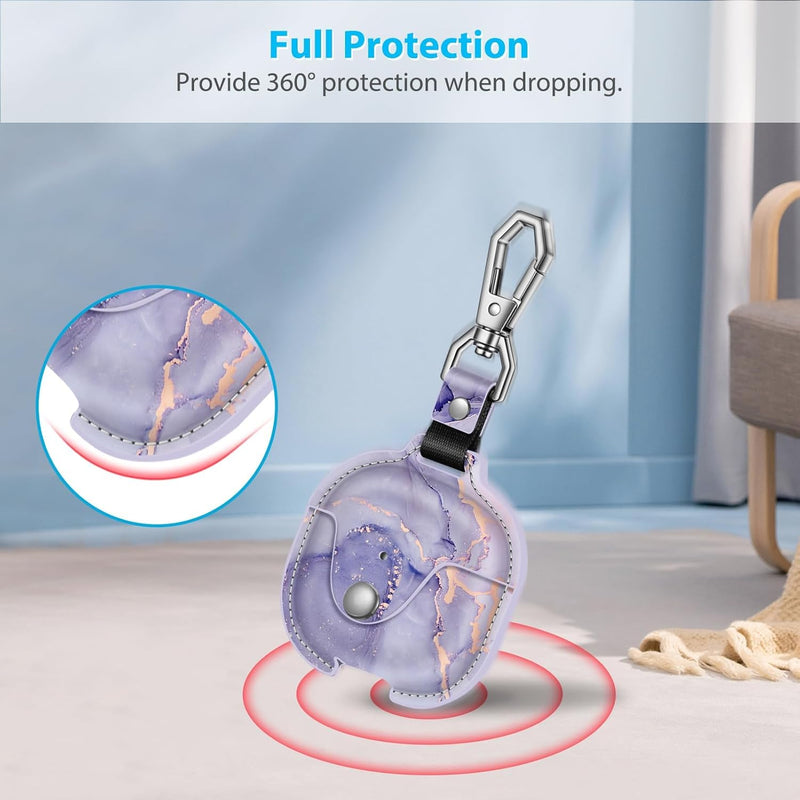 Fintie PU Leather Case for AirPods 4th Generation, Snap Closure Earbuds Protective Cover