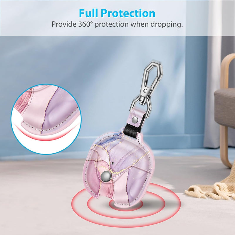Fintie PU Leather Case for AirPods 4th Generation, Snap Closure Earbuds Protective Cover
