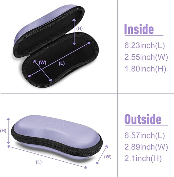 Hard EVA Case for Sunglasses/Sports Glasses w/Carabiner | Fintie