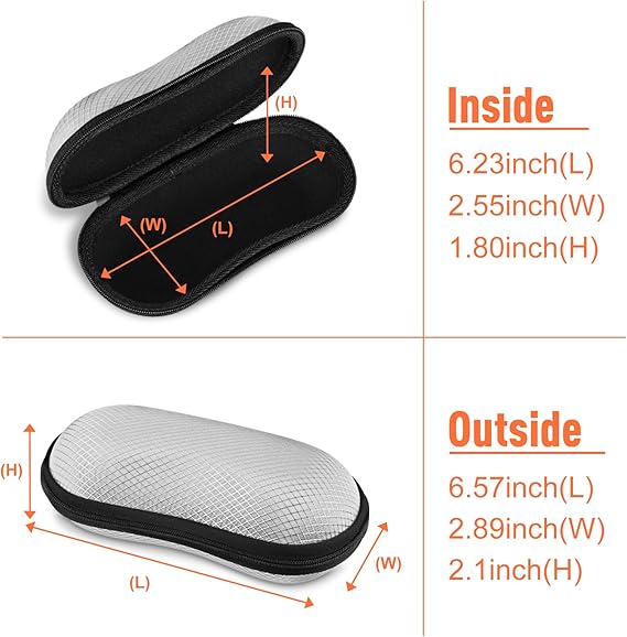 Hard EVA Case for Sunglasses/Sports Glasses w/Carabiner | Fintie