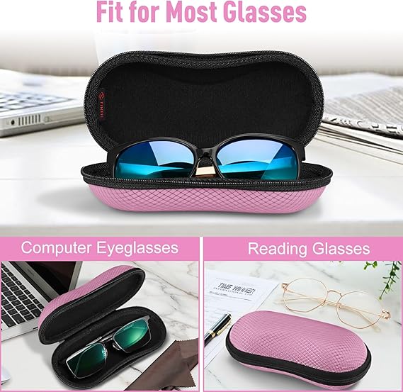 Hard EVA Case for Sunglasses/Sports Glasses w/Carabiner | Fintie