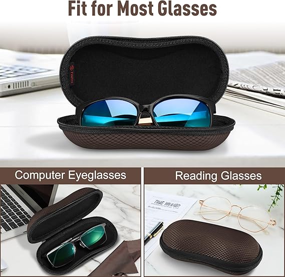Hard EVA Case for Sunglasses/Sports Glasses w/Carabiner | Fintie