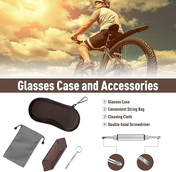 Hard EVA Case for Sunglasses/Sports Glasses w/Carabiner | Fintie