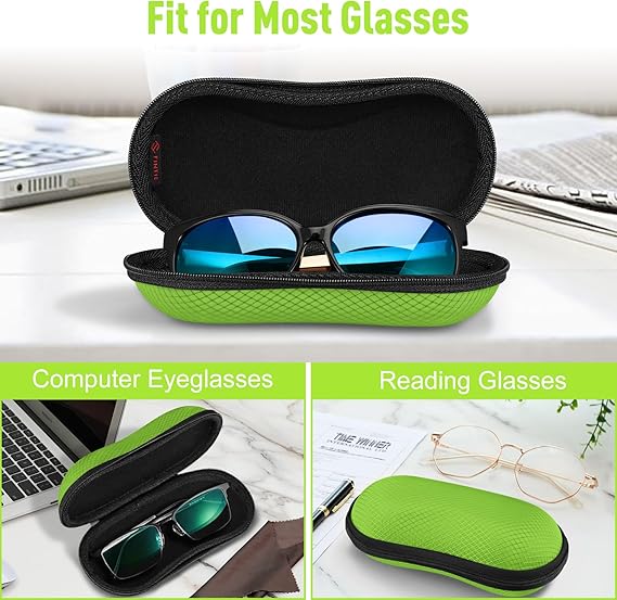 Hard EVA Case for Sunglasses/Sports Glasses w/Carabiner | Fintie
