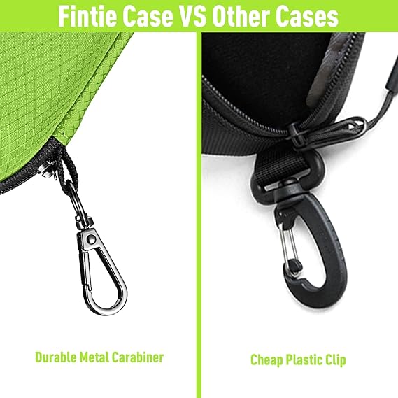 Hard EVA Case for Sunglasses/Sports Glasses w/Carabiner | Fintie