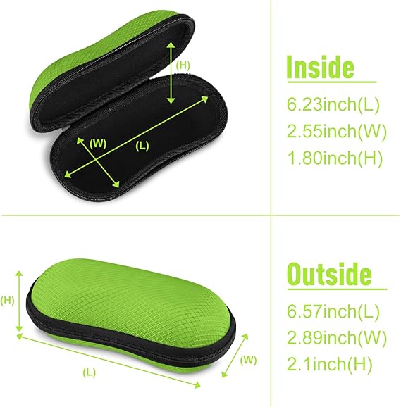 Hard EVA Case for Sunglasses/Sports Glasses w/Carabiner | Fintie