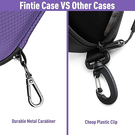 Hard EVA Case for Sunglasses/Sports Glasses w/Carabiner | Fintie