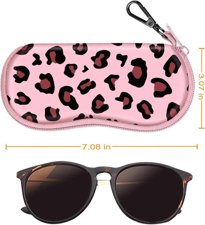 Neoprene Zipper Glasses Soft Case with Carabiner | Fintie