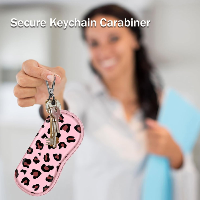Neoprene Zipper Glasses Soft Case with Carabiner | Fintie
