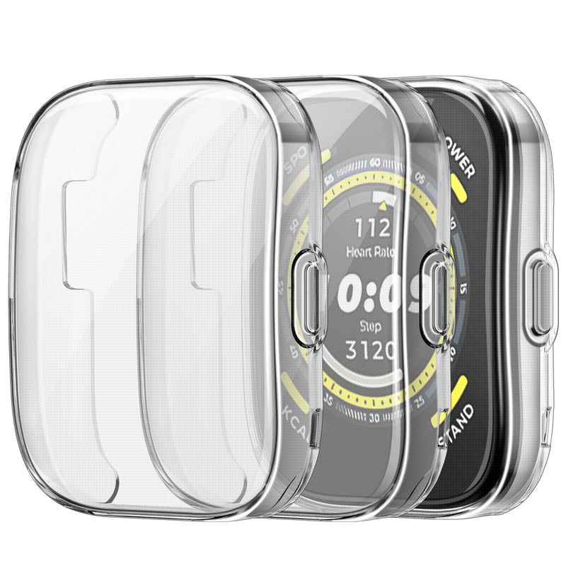 [3 Pack] Screen Protector Case for Amazfit Bip 5, Soft TPU Cover Anti-Scratch | Fintie